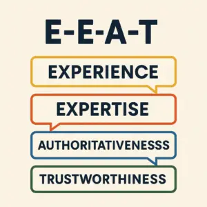 EEAT - expertise, experience, authoritativeness, trustworthiness. E-E-A-T
